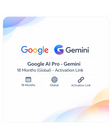 Google AI Pro - Gemini 18 miesięcy (Globalny) - Link aktywacyjny