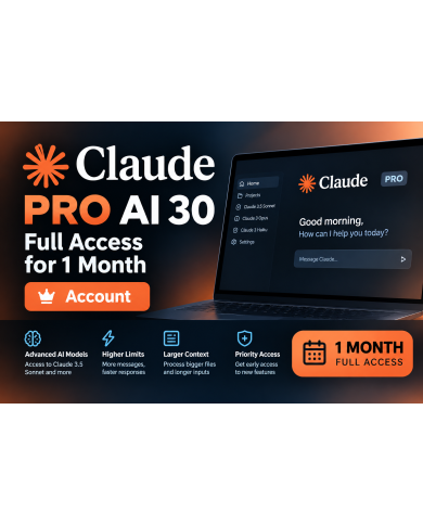 Claude PRO AI 30 DÍAS – Acceso Completo durante 1 Mes Cuenta
